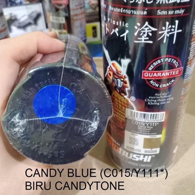 TERMURAH New Samurai Paint Kurobushi Cat Semprot Pilox Pilok Candytone Biru / Candy Blue (Y111*) 400