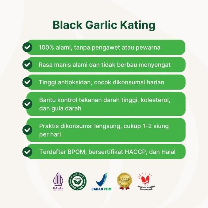

JH8 Black Garlic Multi Clove / Bawang HItam Kating 175g