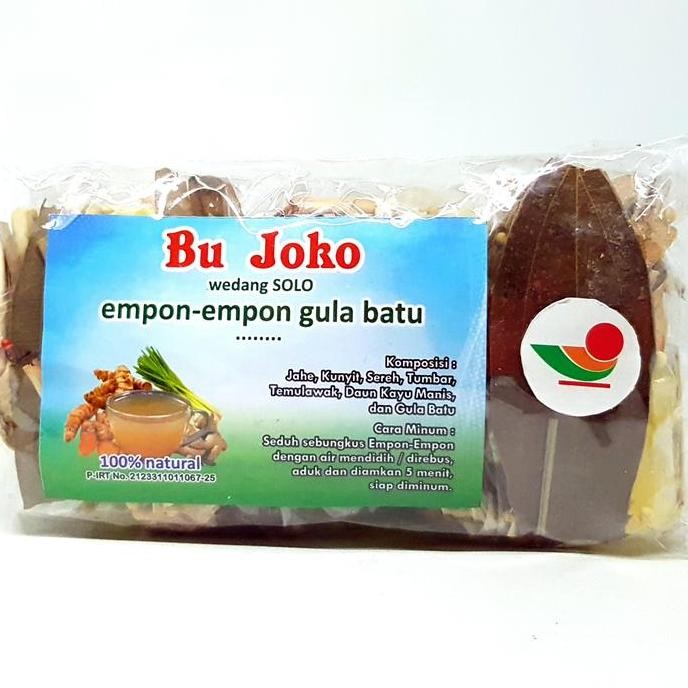 

Kualitas terbaik] BU JOKO WEDANG SOLO EMPON EMPON GULA BATU ISI 5pcs | JAMU WEDANG 120gr