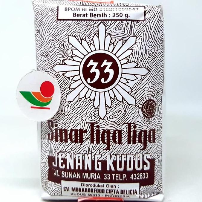 

*$*$*$*$] SINAR TIGA TIGA JENANG KUDUS 250gr | MUBAROK HALAL MUI ASLI 33 DODOL