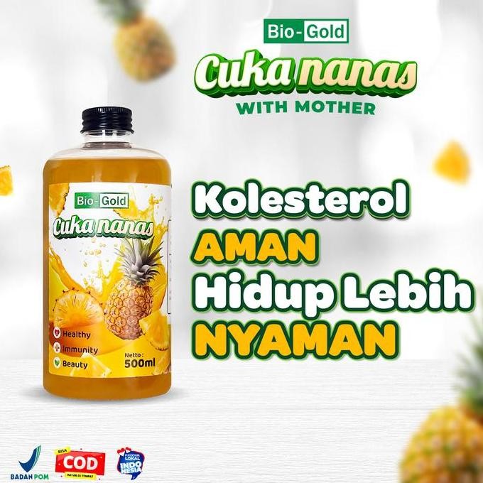

JH8 BIO GOLD Cuka Nanas 500 ml Healthy Immunity Beauty Vinegar BPOM