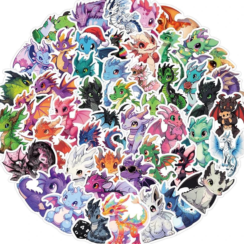 

50Pcs Cute Cartoon Dinosaur Graffiti Stickers Classic Children'S Stickers Phone Cases Guitar Skateboards Water Cups Decorative