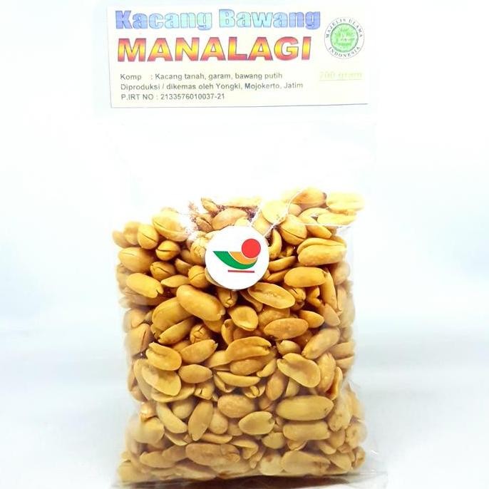 

&<&<&<&] MANALAGI KACANG BAWANG 200gr | OVEN PUTIH ASLI MURAH MADURA CAMILAN