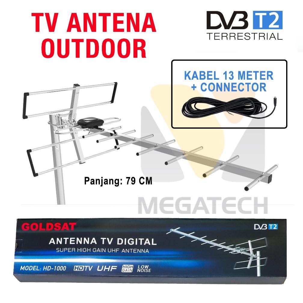 Antena TV Digital Outdoor GOLDSAT HD-1000 / Antena TV Luar