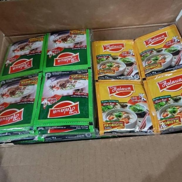 

JH8 24 sachet HALAWA kaldu probiotik rasa ayam atau sapi