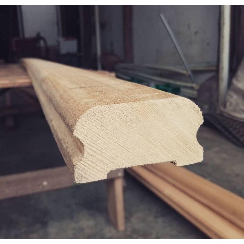 Hand Railing Pegangan Railing Tangga Kayu Meranti Terbaru Best Quality 100% Original