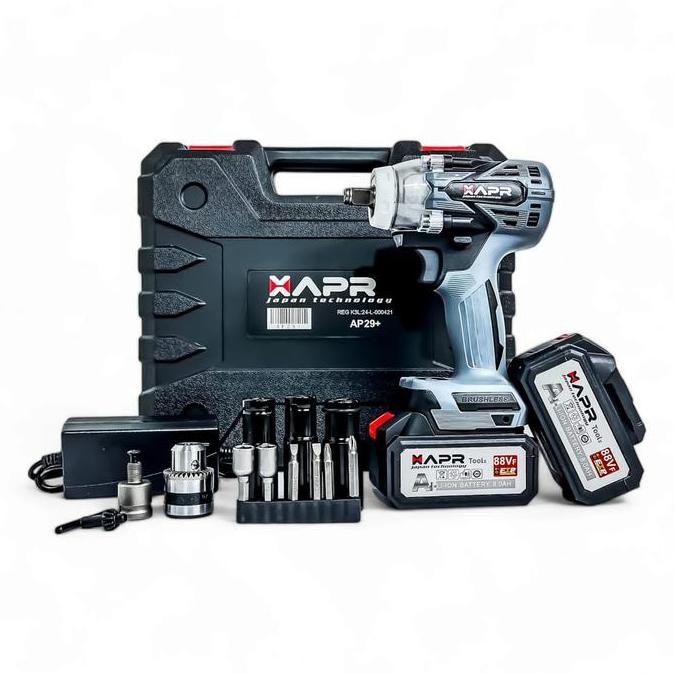 N Impact Wrench Apr 48V Standart Model Facelift Lebih Powerfull Fullset