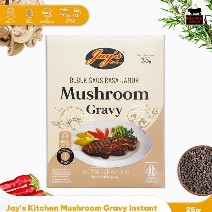 

JH8 Jay's Kitchen Mushroom Gravy Instant Mix 25gram