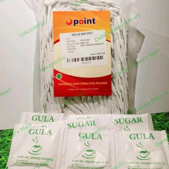 

JH8 Point Sugar / Gula Kemasan Sachet 100 x 7 Gram