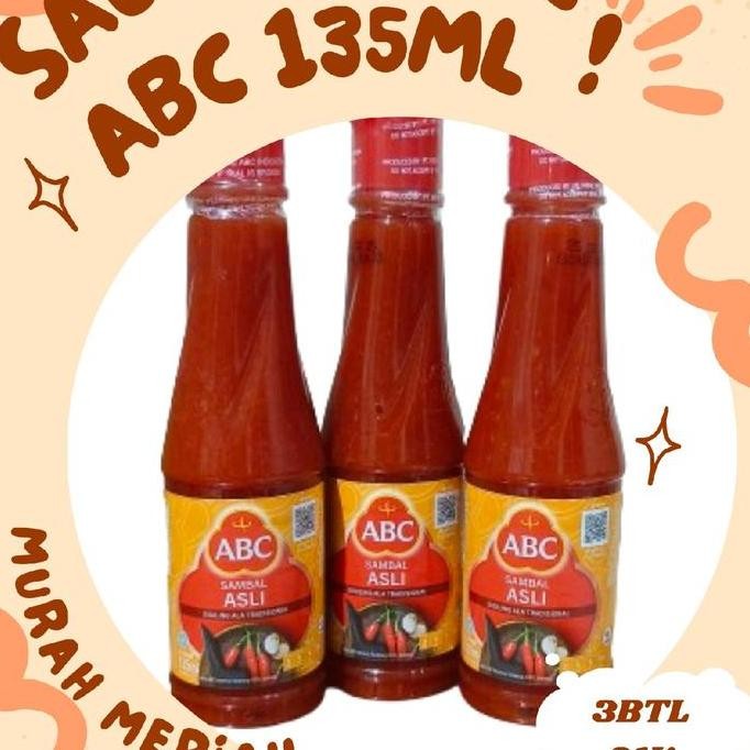 

JH8 3 Botol Saus Sambal asli ABC Extra pedes 135 ml Rp. 21.000