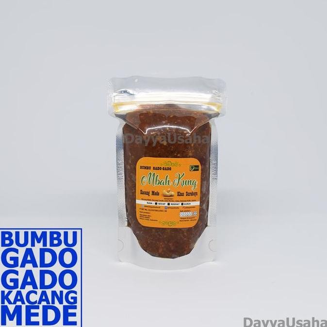 

JH8 Bumbu Gado Gado Kacang Mede Mente Khas Surabaya cap MBAH KUNG 200gr