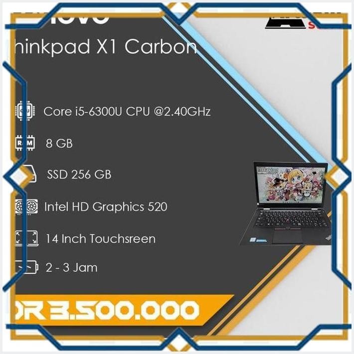 [ART] LENOVO THINKPAD X1 CARBON - CORE I5 - GEN 6TH
