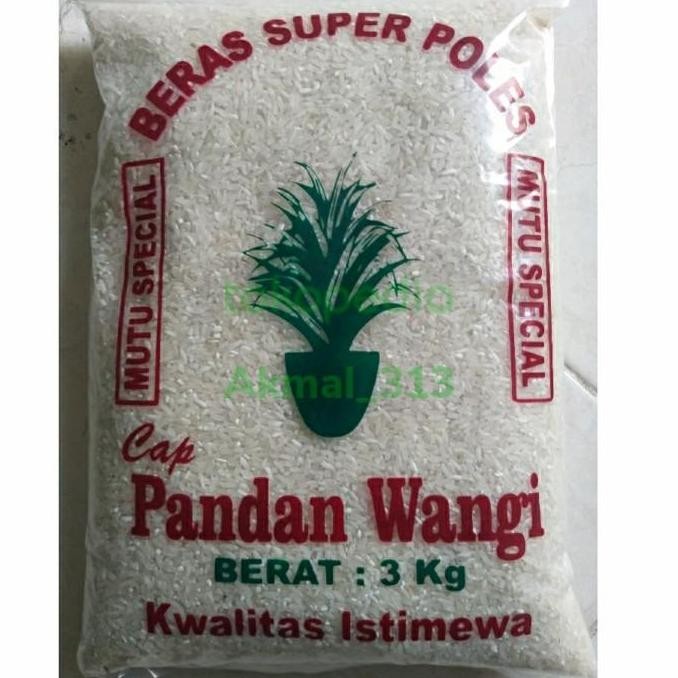 

(Expert) Beras cap pandan wangi 3kg