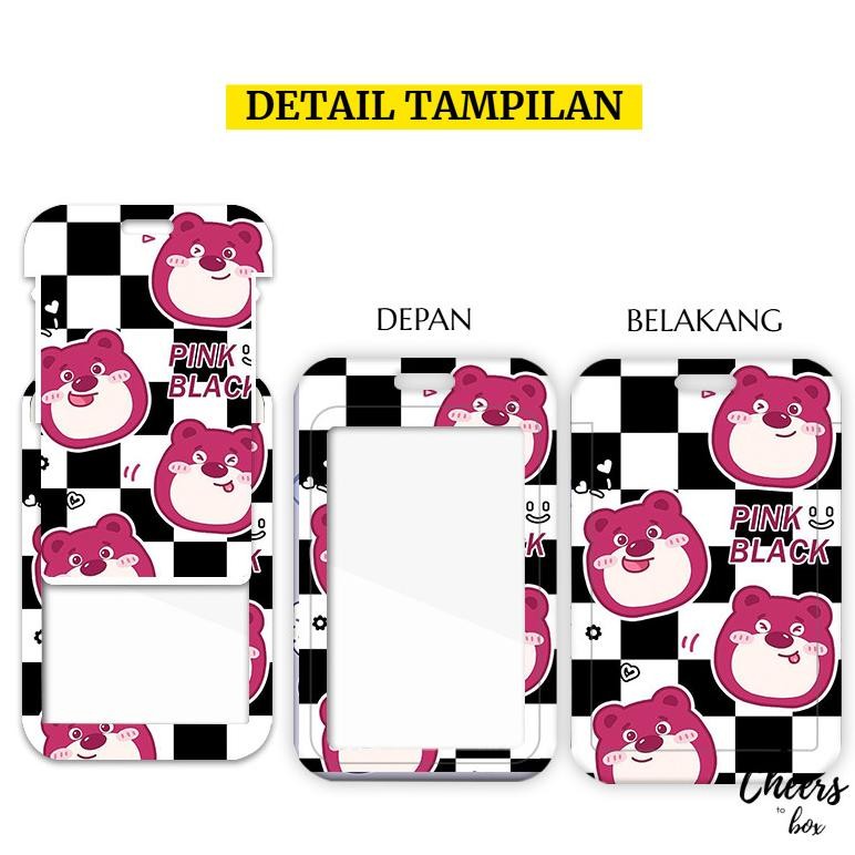 

[Kecil (N017) Id Card Holder Tali Yoyo Lotso / Nametag Yoyo Lotso / Card Holder Yoyo / Lotso / Card Holder Tali Bisa Ditarik Ba-34