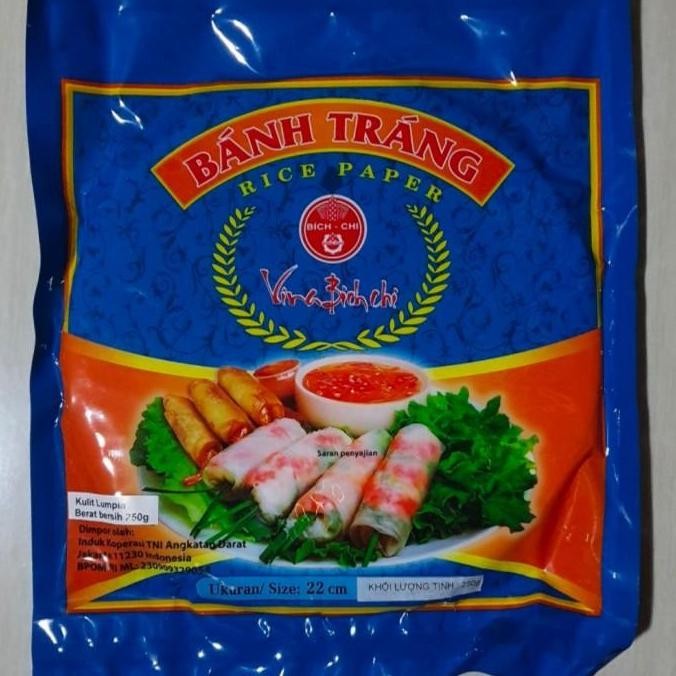 

(Expert) KULIT LUMPIA VIETNAM/BANH TRANG RICE PAPER 22CM REPACK ISI 5 LEMBAR