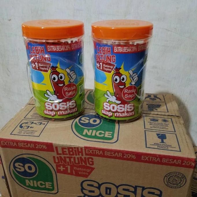 

JH8 Sosis Sonice extra besar 20% rasa sapi toples