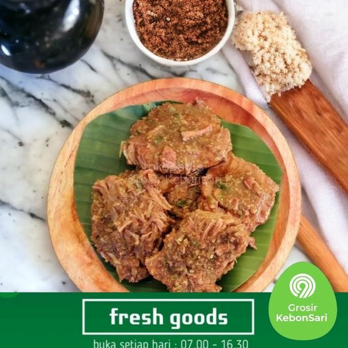 

JH8 Tenderloin Bumbu Empal tinggal goreng. termasuk sambal