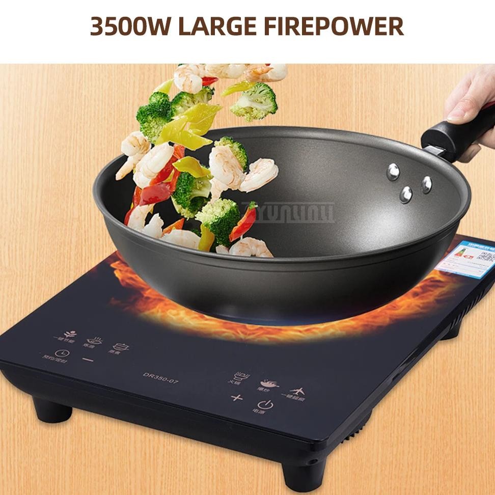 3500W Intelligent Induction Cooker Portable Countertop Induction Cooker Household High-Power Inducti