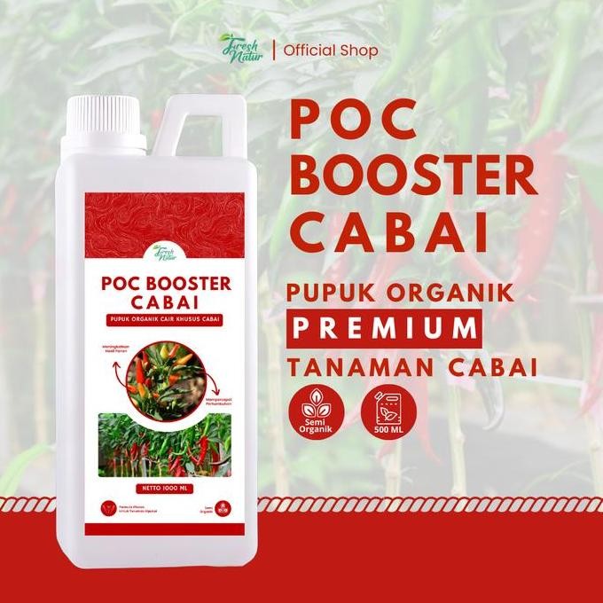 POC BOOSTER CABAI 1 LITER - Pupuk Organik Cair dan ZPT Khusus Tanaman Cabai & Pelebat Cabai [BISA CO