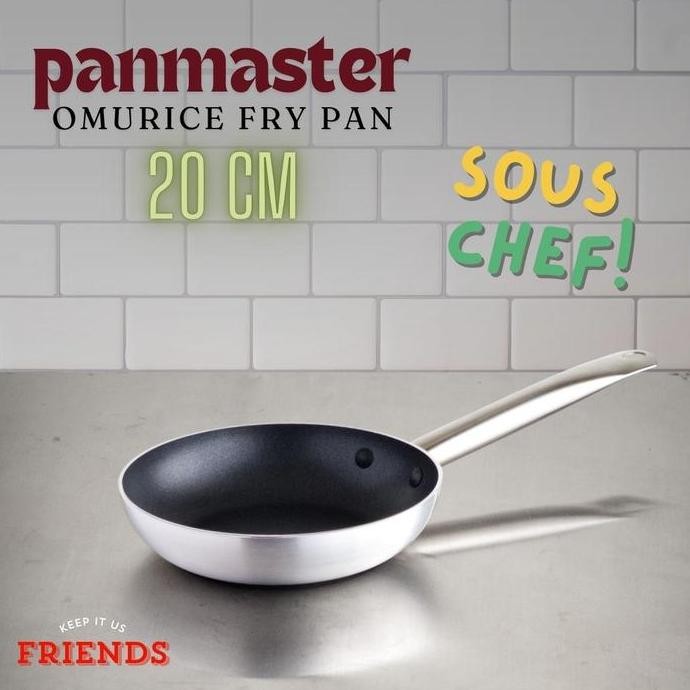 Murah Panmaster Omurice Fry Pan Omelette Pan Anti Lengket Aluminium Induksi 20Cm
