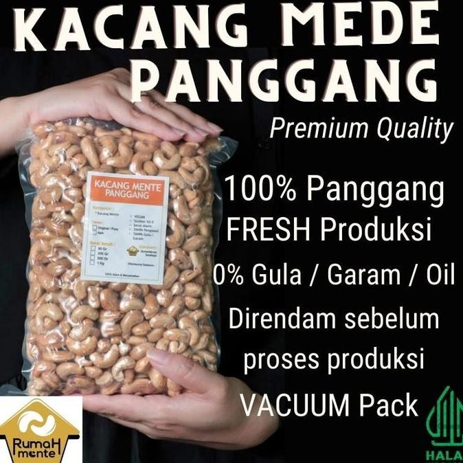 

KACANG METE MEDE OVEN PANGGANG VARIAN SEHAT (PURE) 1KG