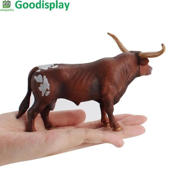 aneka mainan pajangan miniatur hewan binatang ternak wild farm animal sapi banteng kerbau cow figure
