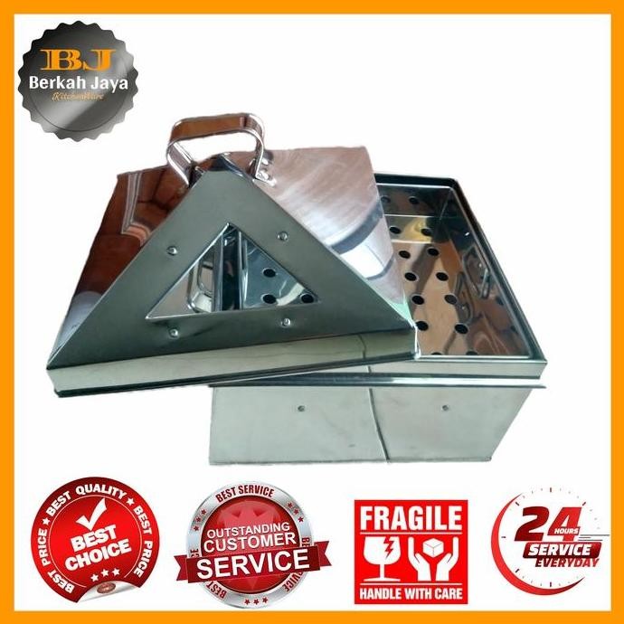 Murah Kukusan Stainless 40 Cm Klakat Dimsum Steamer Persegi
