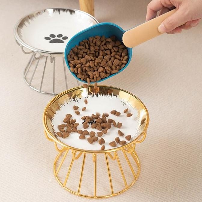 AimayaPet Tempat Makan Anjing Kucing Mangkuk Hewan Keramik/Mangkuk Kucing Keramik Tempat Makan Kucin