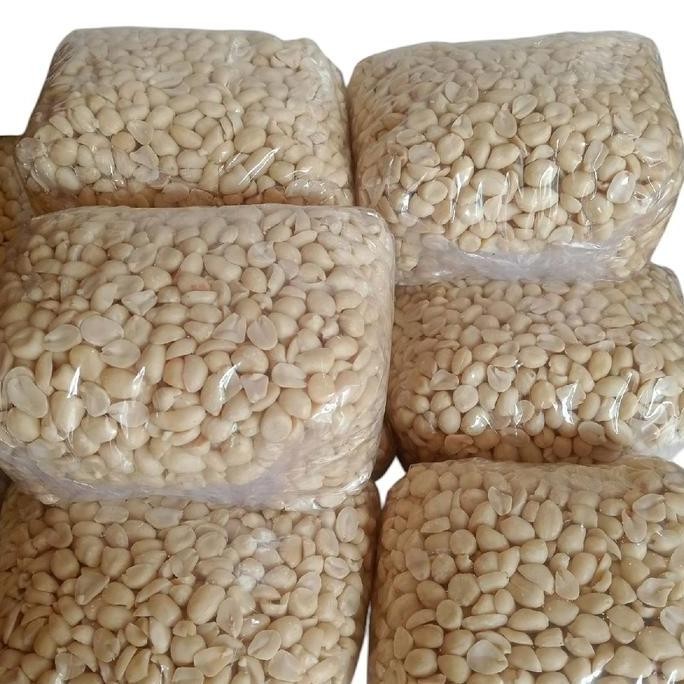 

kacang tanah kupas 1kg murah kacang kupas mentah local Snacks Food cemilan