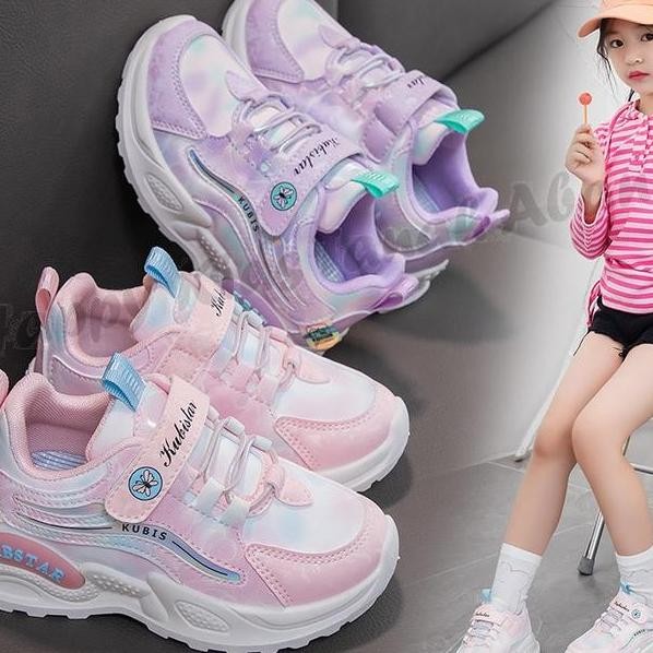 Cod Sepatu Anak Perempuan Sneakers Anak Perempuan Sepatu Anak Cewek Kekinian Berkualitas