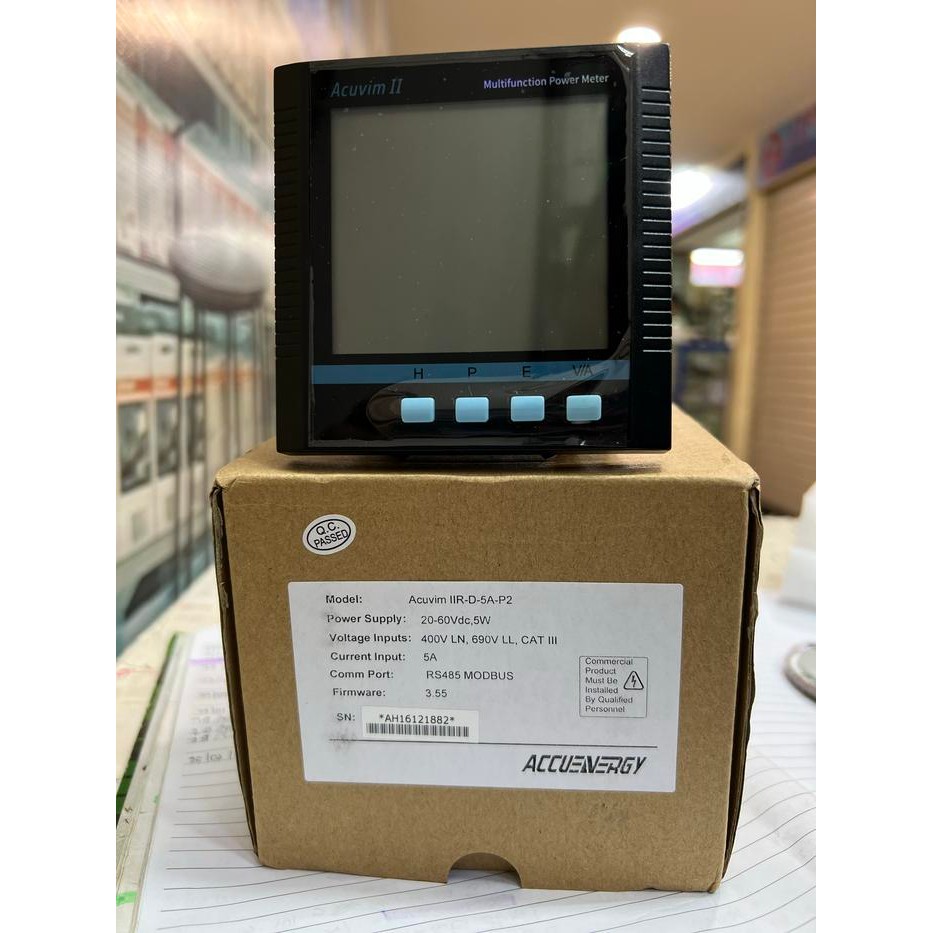 ACUVIM ACCUENNERGY IIR-D-5A-P2 MULTIFUNCTION POWER METER