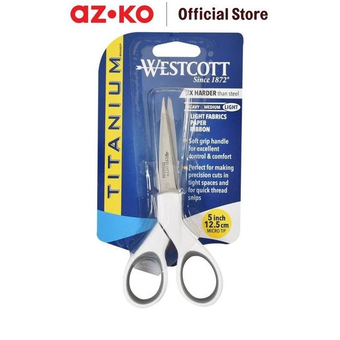 

''Terlaris" Azko Westcott 12.7 Cm Gunting Titanium Dengan Microtip Murah