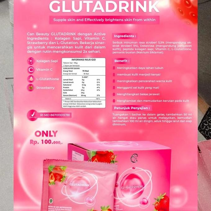 

JH8 gluta drink by can beauty Mencerahkan