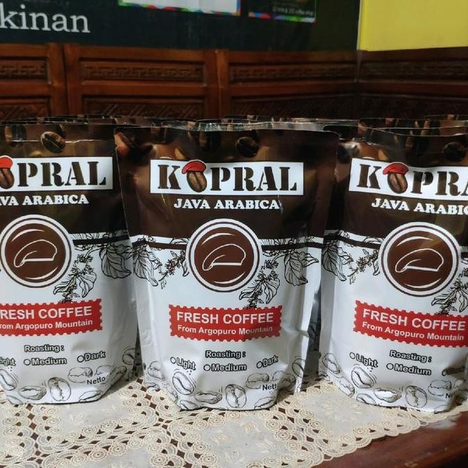 

Kopi Bubuk Arabika Murni 100% Kopral Alami - 500gr