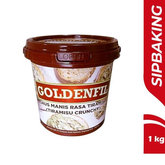 

GOLDENFIL Tiramisu Crunchy 1kg selai saus asam manis rasa tiramizu