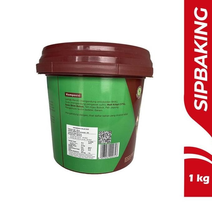 

Goldenfil Green Tea Crunchy 1 kg Selai matcha teh hijau dengan malt