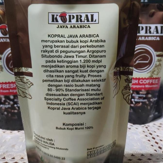 

Kopi Bubuk Murni Arabika 250gr
