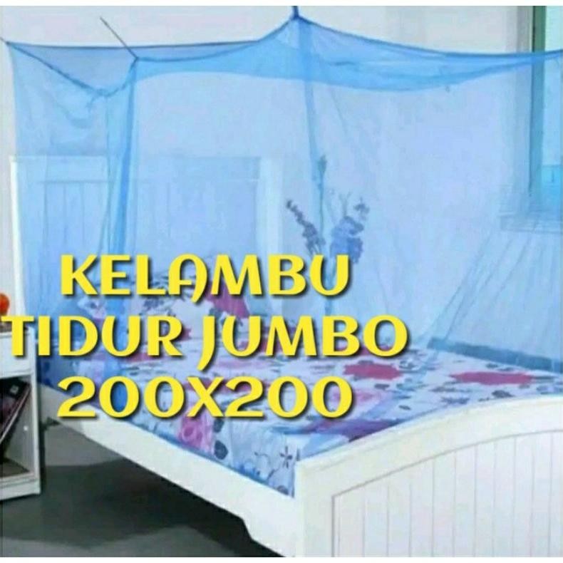 kelambu anti nyamuk kotak polos jumbo kelambu polos jumbo kelambu jadul kelambu 200x180 AST
