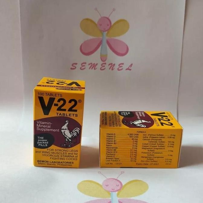 v22 vitamin obat ayam [terbaik]