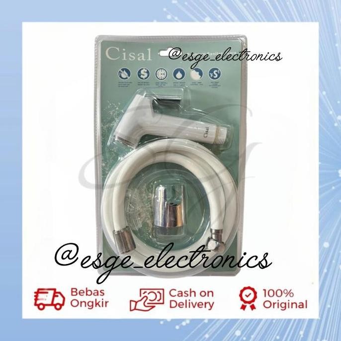 Produk Terbaik] ORIGINAL SET JET SHOWER SEMPROTAN WASHER BIDET CEBOK JET CEBOK SELANG CEBOK SHOWER C
