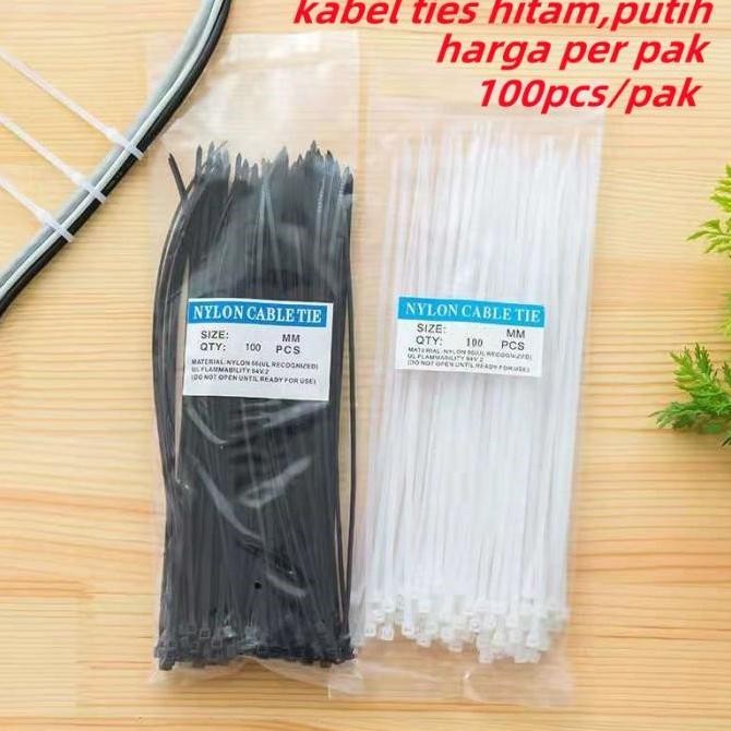 

[Expert] kabel ties/ kabel tis/ cable tis hitam/putih 3.6*250MM isi 100PCS