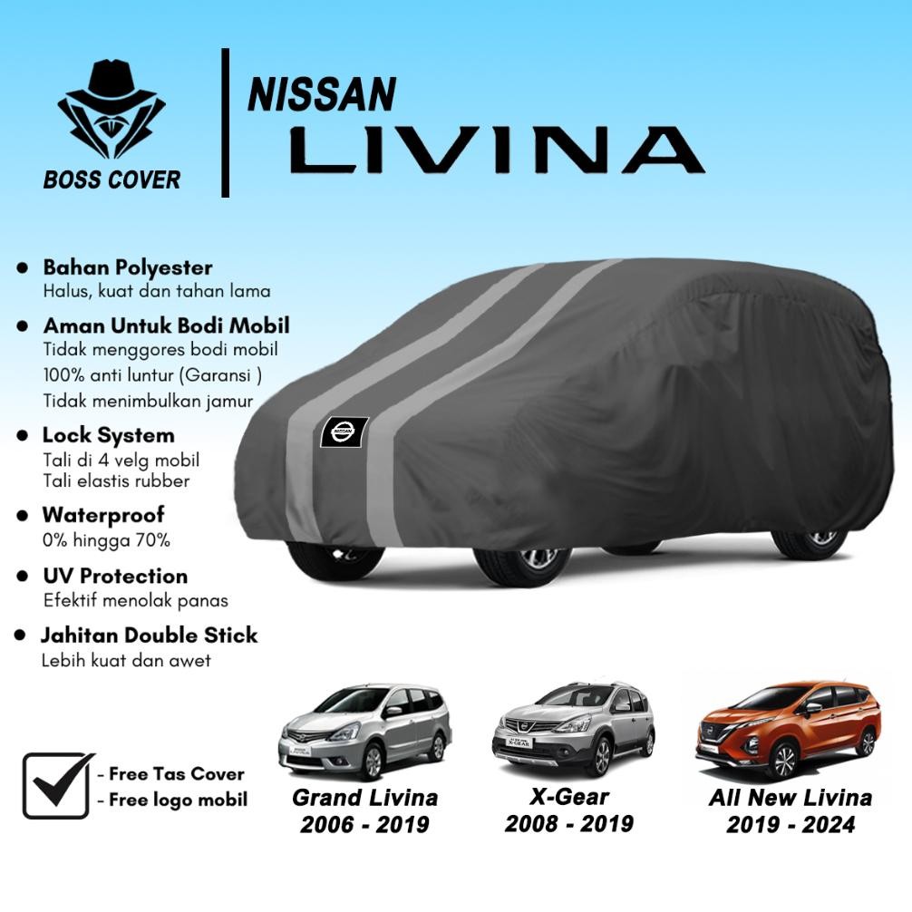 Boss Cover Body Cover Sarung Mobil Livina Selimut Penutup Nissan Grand Livina X Gear Outdoor Mantel 