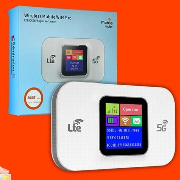 Poet Em Wifi Mifi 4G Lte Cat 6 With Lcd Batre Jumbo