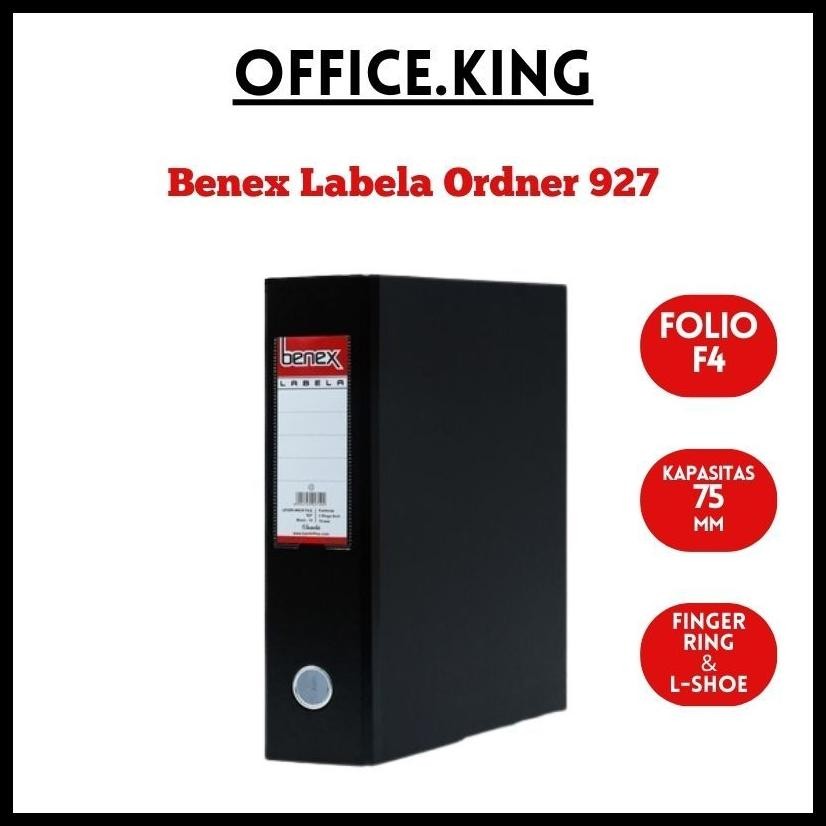 

BENEX LABELA 927 ORDNER FOLIO LEVER ARCH FILE ODNER F4 HITAM