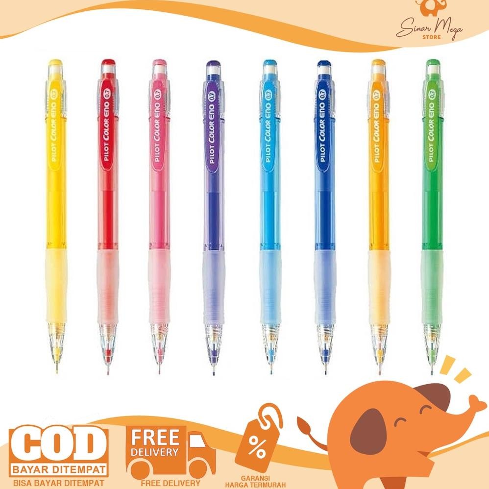 

Pilot Pensil Mekanik Color Eno 2B 0,7mm / Pensil Mekanik warna / PILOT "COLOR ENO" MECHANICAL PENCIL DiM