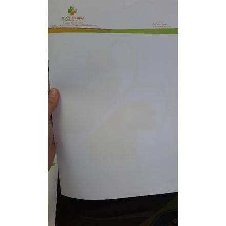

CETAK KOP SURAT TANPA TEPI / BORDLESS A4 1Rim DiM