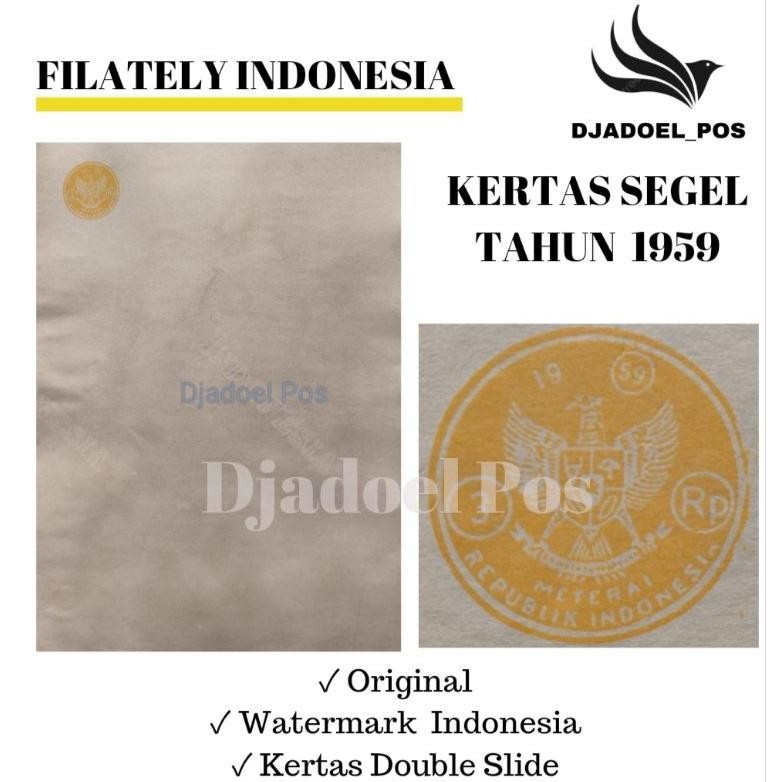 

KERTAS SEGEL TAHUN 1959 (Buy 1 Get 1 Free) Double Asli DiM