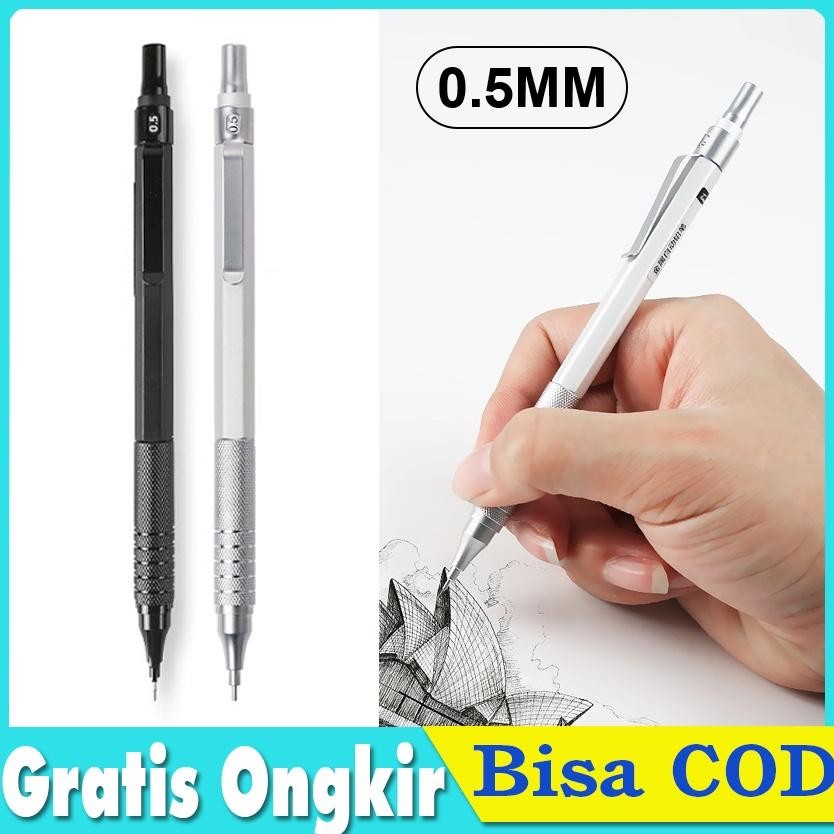 

Pensil Mekanik 0.5mm Pusat Gravitasi Rendah Gambar Logam Pensil Khusus Kantor Sekolah Tulis Perlengkapan Seni DiM