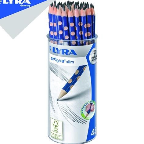 

Lyra Groove Pensil Segitiga Pensil Kayu HB 48pcs DiM