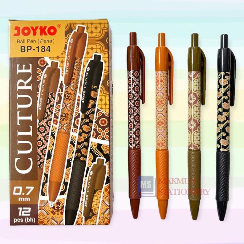 

Pulpen / Ballpoint / Pen Joyko Batik Culture BP 184 (12 Pcs) DiM